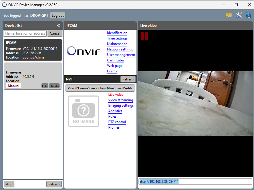 How to Find Rtsp Url of a Onvif Ip Camera