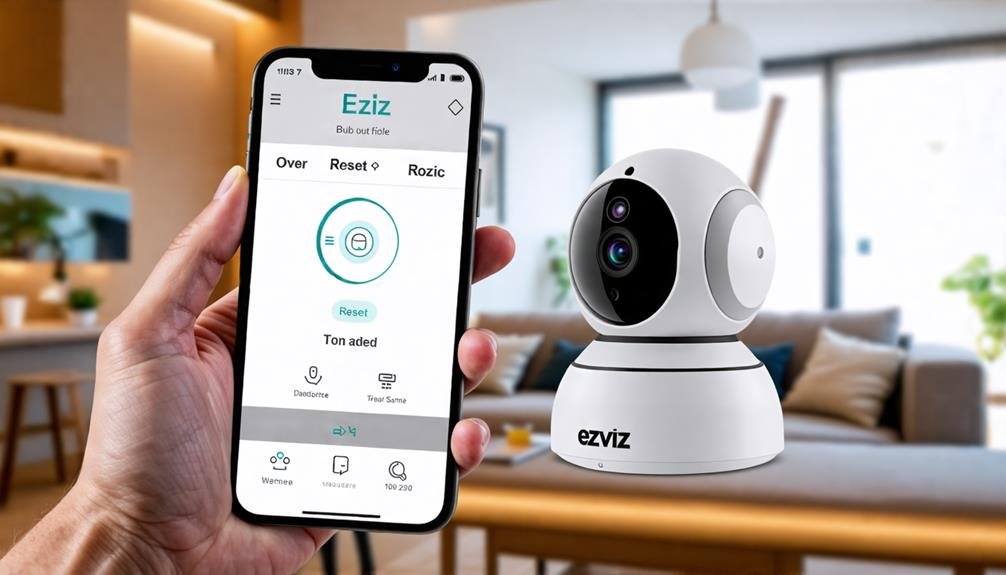 reset ezviz camera password