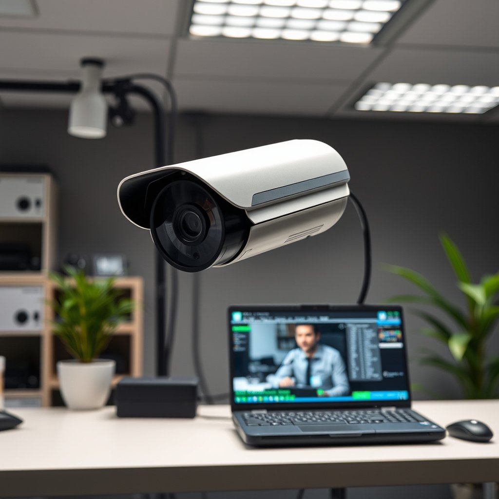 Checking the basics of an IP CCTV camera and network connection for setup.