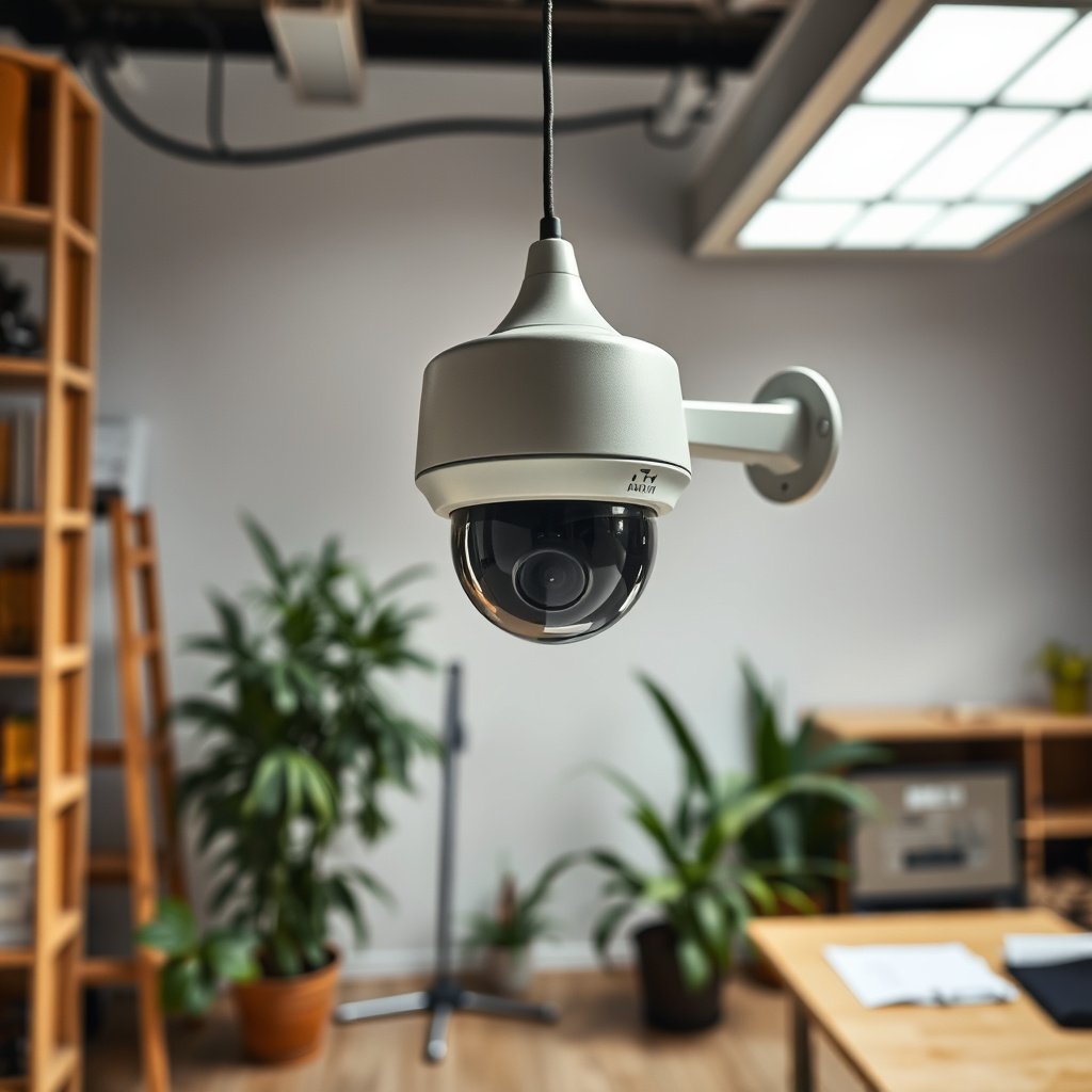 Diagram showing optimal CCTV camera placement before mounting for effective surveillance.