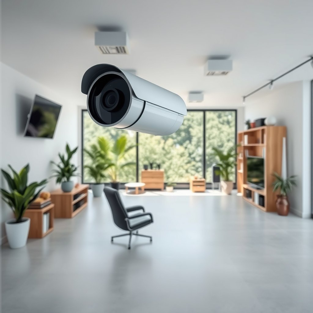 Diagram illustrating optimal CCTV camera placement and setup options for effective surveillance.