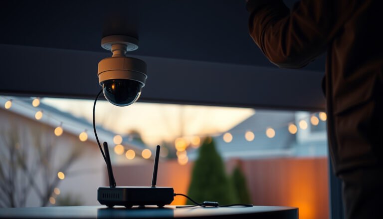 Step-by-step setup for installing a CCTV camera over Wi-Fi for home security.