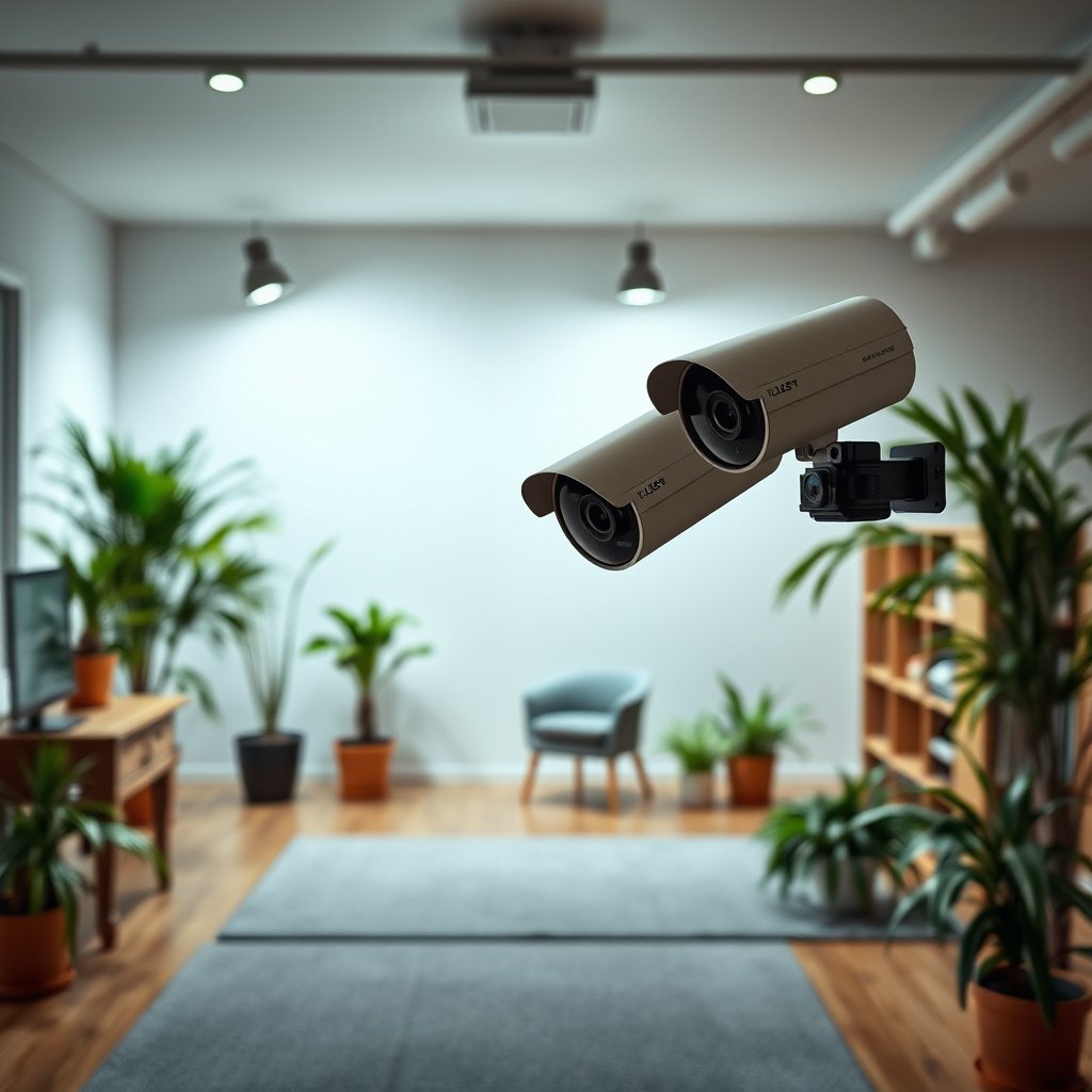 A coverage map outlining security goals for planning a home CCTV system.