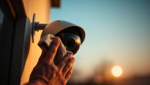 Steps to clean a CCTV camera lens for optimal clarity and performance.