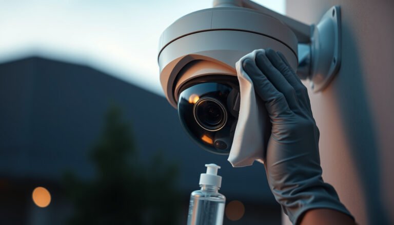 Step-by-step guide on how to clean a CCTV camera lens effectively.
