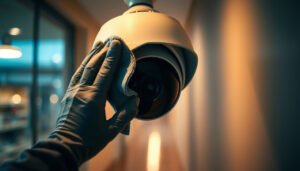 Step-by-step guide on how to clean a CCTV camera lens for optimal performance.