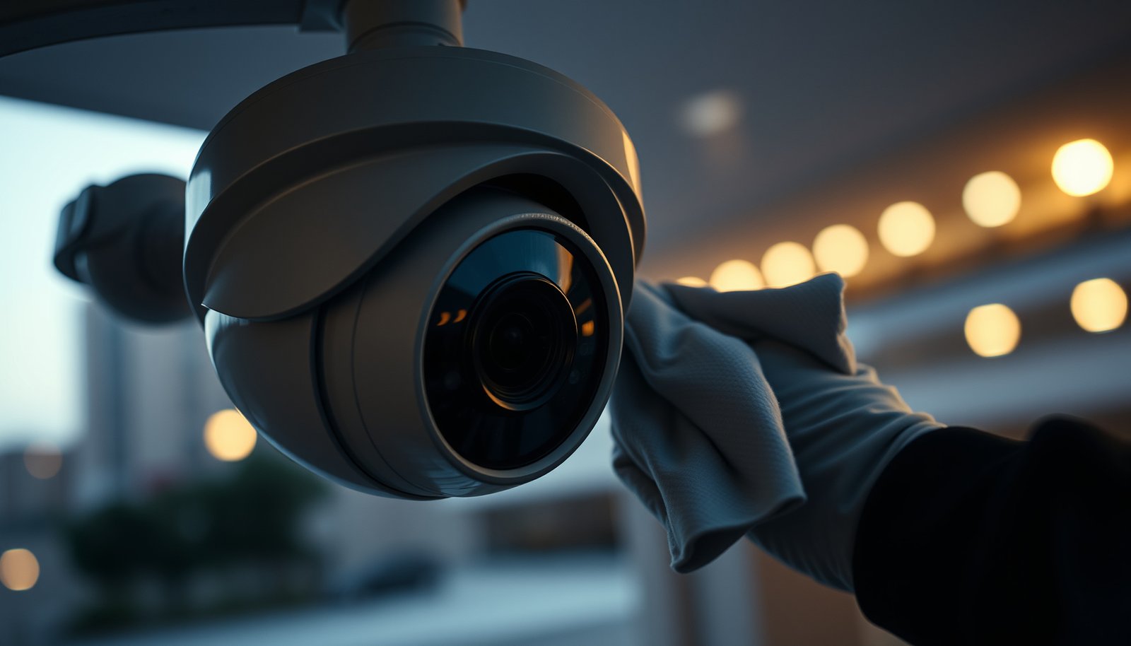 Steps to properly clean a CCTV camera lens for optimal performance and clarity.