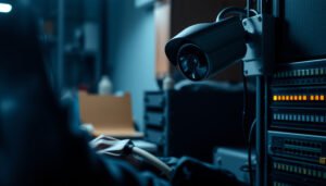 Step-by-step setup guide for connecting an IP CCTV camera to a network.