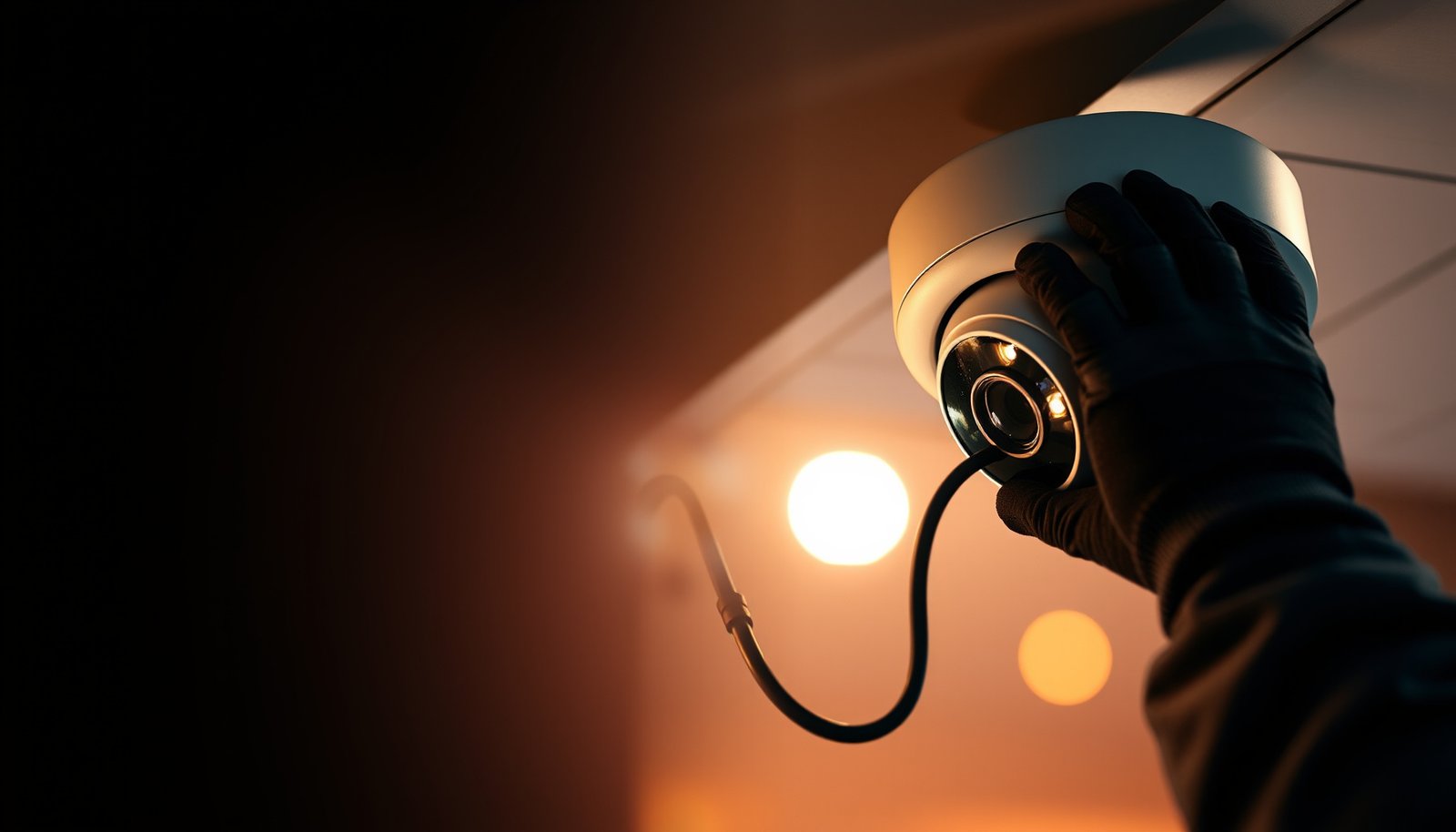 Step-by-step guide on connecting an IP CCTV camera to a network for surveillance.