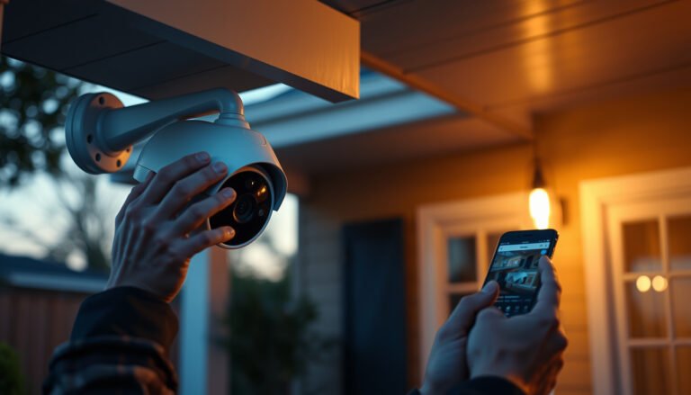 Steps to connect a Wi-Fi CCTV camera, showcasing the setup process and equipment needed.