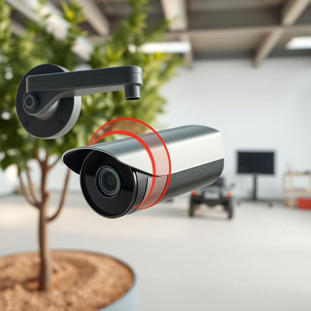 Screenshot of CCTV camera menu highlighting motion detection settings for enabling features.