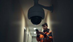 CCTV camera with motion detection settings highlighted for optimal security monitoring
