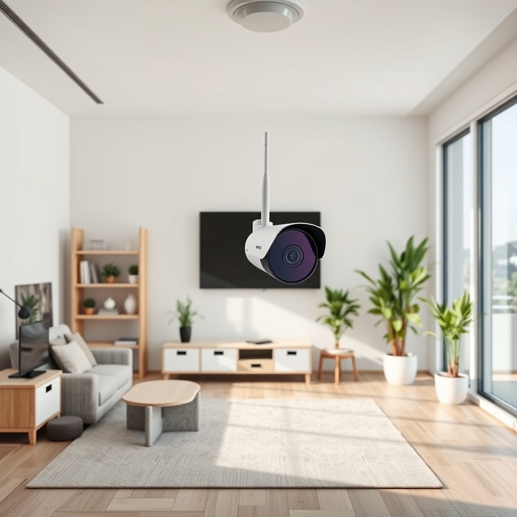 Tools and equipment needed to connect a Wi-Fi CCTV camera for home security.