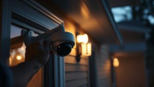 A diagram illustrating how to plan a CCTV system for home security, showcasing camera placement and coverage areas.