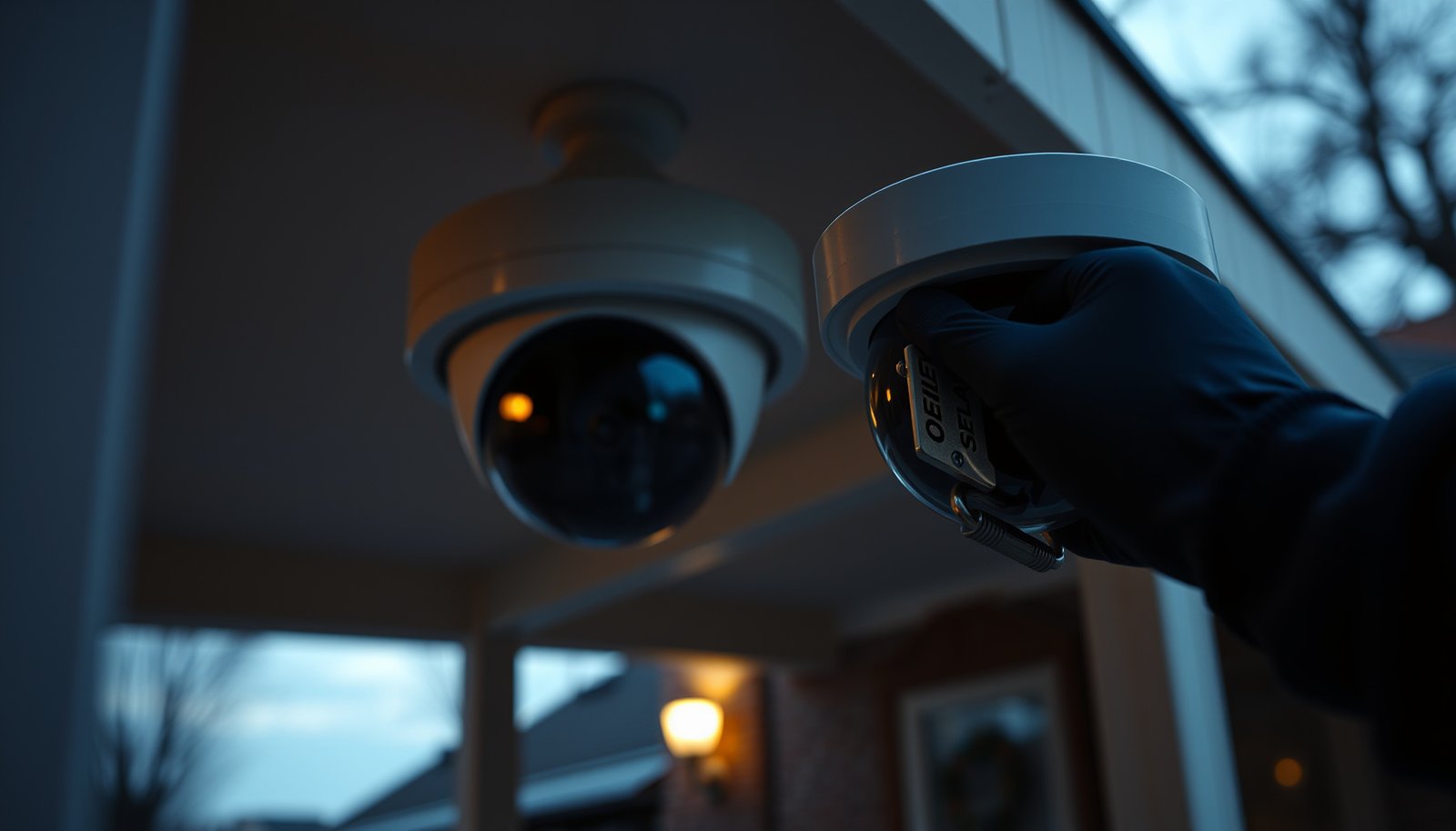 A well-secured CCTV camera demonstrating practical steps and tips for security.