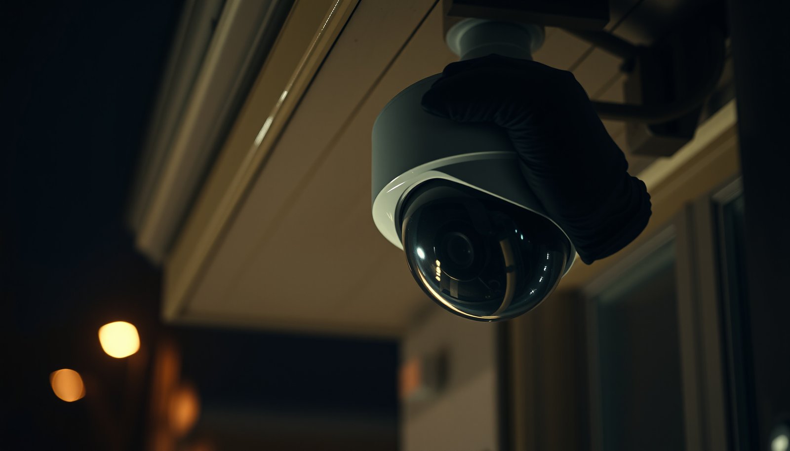 CCTV camera installation with security measures for effective protection