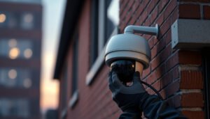 Steps to secure a CCTV camera safely, ensuring optimal surveillance and protection.
